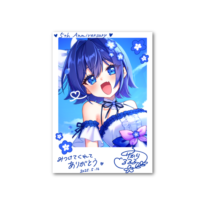 フォト風カード - 縦 - 片面