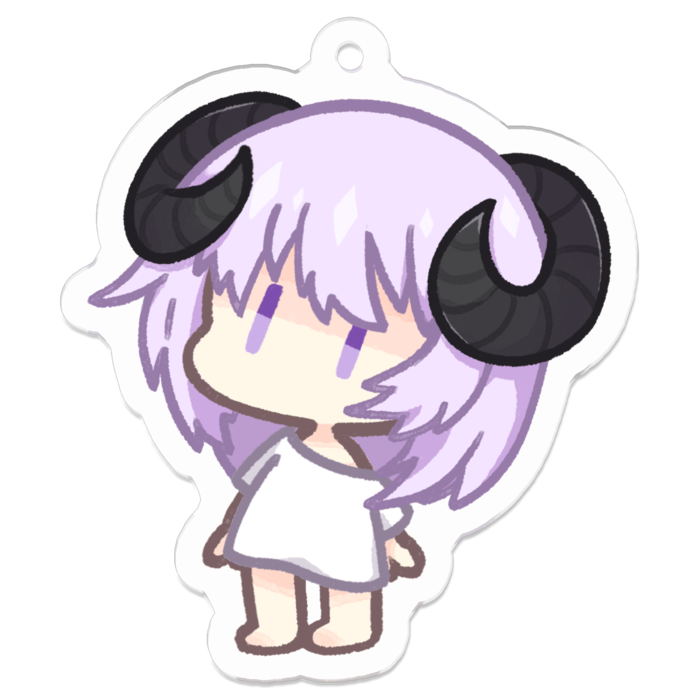 きょむ顔アクキー - 50 x 50 (mm)