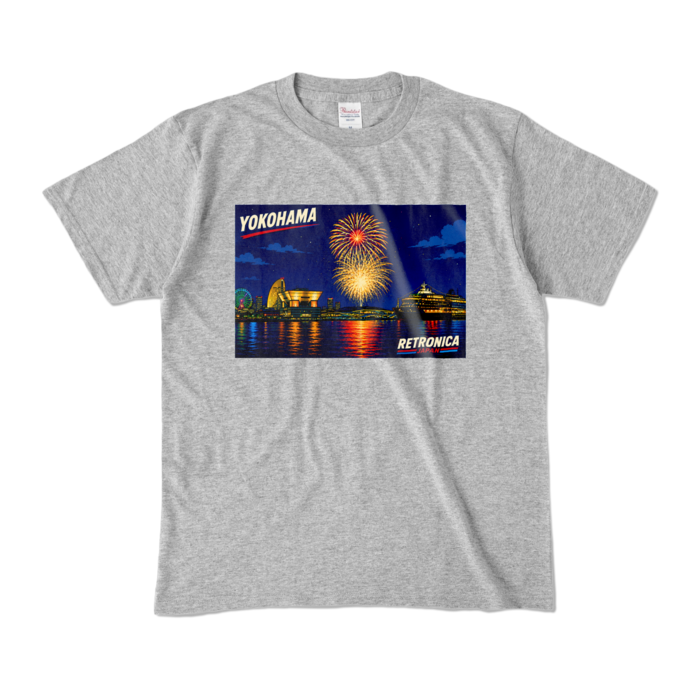 カラーTシャツ - M - 杢グレー (濃色)