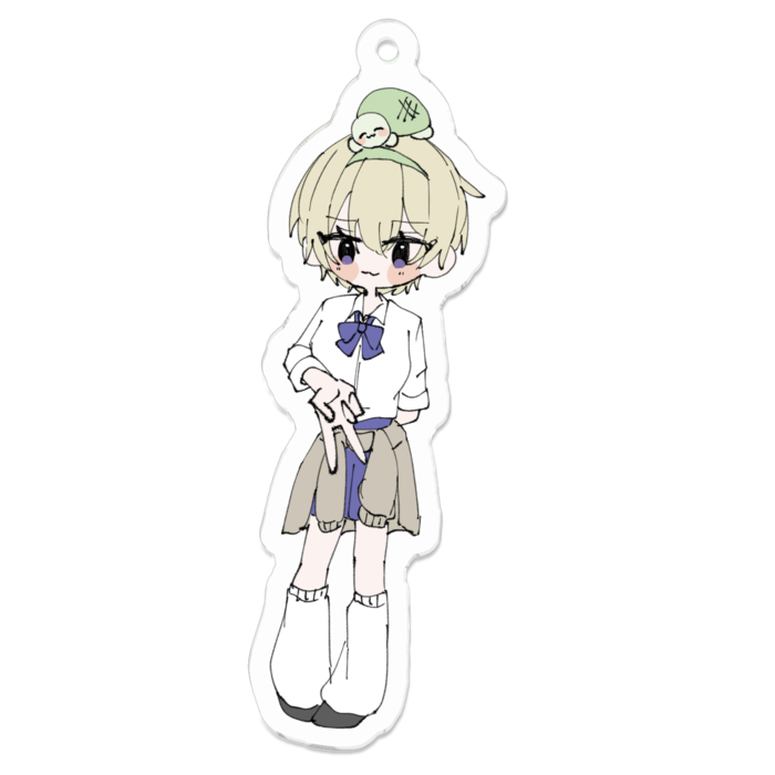 アクリルキーホルダー（コーティング） - 70 x 70 (mm)