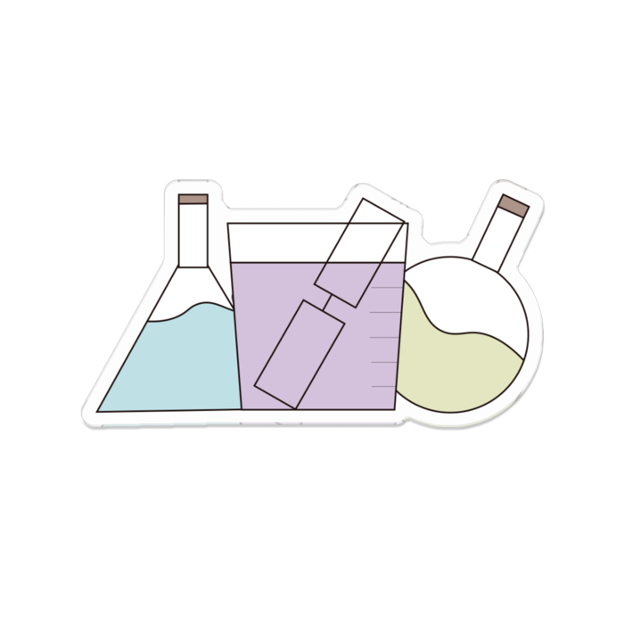 アクリルバッジ - 70 x 70 (mm)