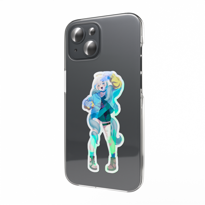 ホログラムスマホステッカー - 縦