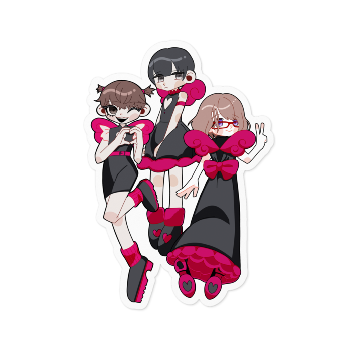 ステッカー - 100 x 100 (mm)