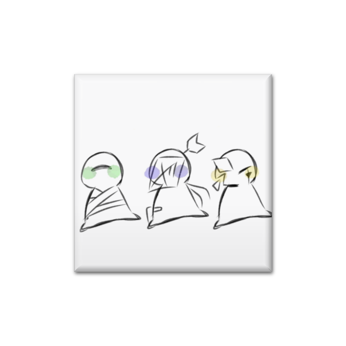 缶バッジ - 四角形40mm