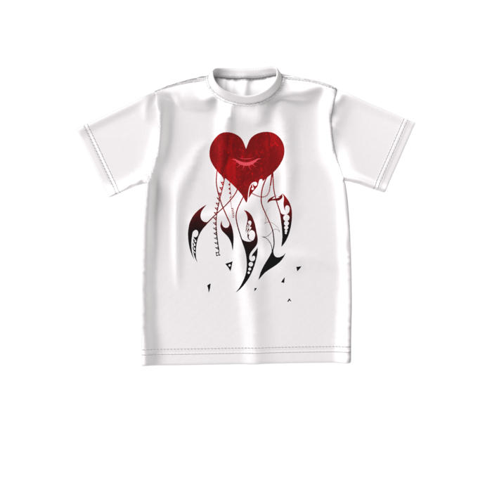 ビッグシルエットTシャツ - S - 正面(RED)