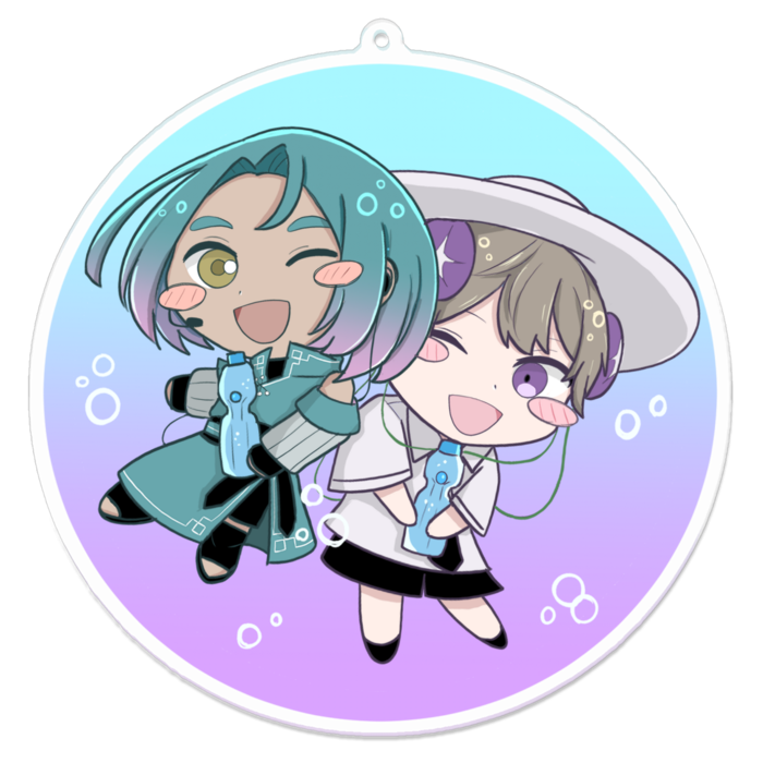 アクリルキーホルダー - 100 x 100 (mm)