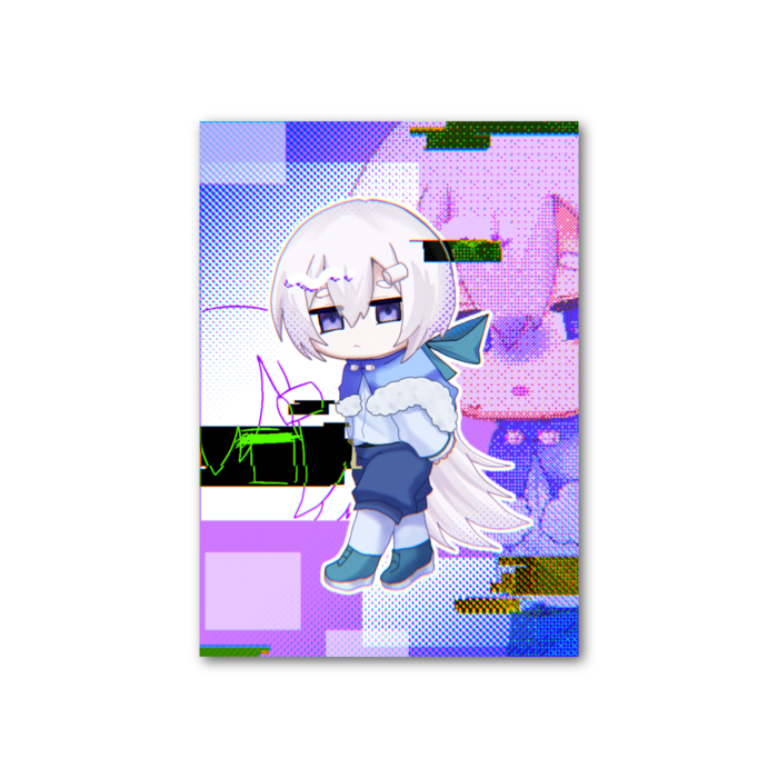 フォト風カード - 縦 - 片面