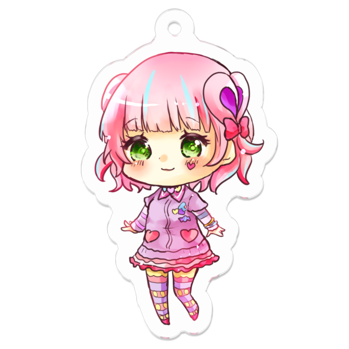 アクリルキーホルダー - 50 x 50 (mm)