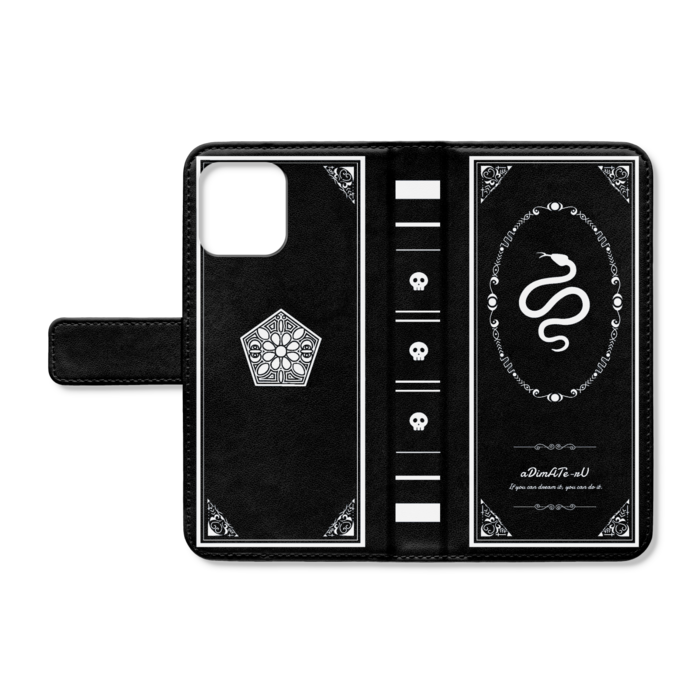 手帳型iPhoneケース - iPhone12 / 12 Pro - ストラップ穴 なし