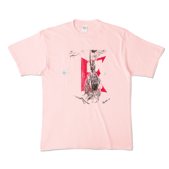 カラーTシャツ - XL - ライトピンク (淡色)