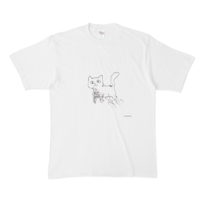 (ねこ)Tシャツ - XL - 白