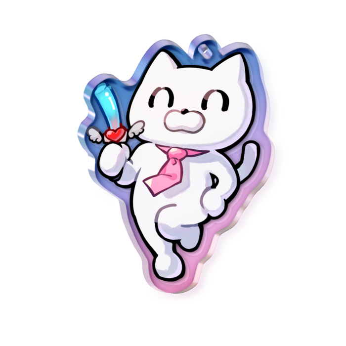 オーロラアクリルキーホルダー - 50 × 50mm