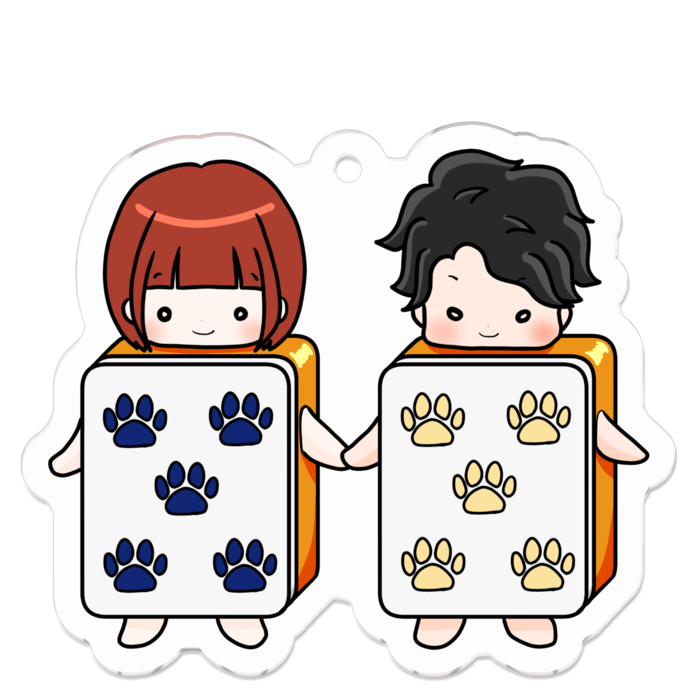 アクリルキーホルダー（コーティング） - 50 x 50 (mm)