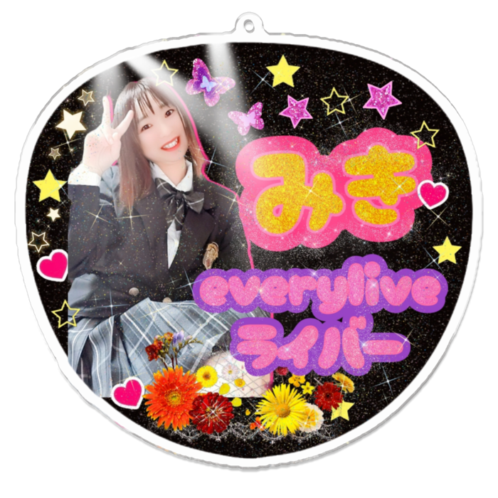 アクリルキーホルダーL- 100 x 100 (mm)
