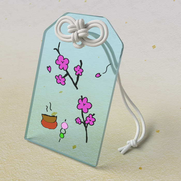 アクリルお守り - 50 × 80mm