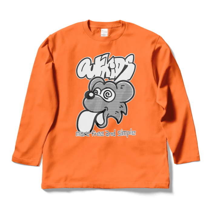 ロングスリーブTシャツ - L - オレンジ