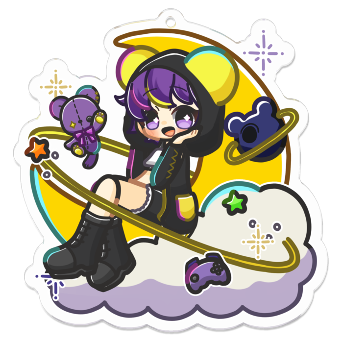 アクリルキーホルダー - 70 x 70 (mm)