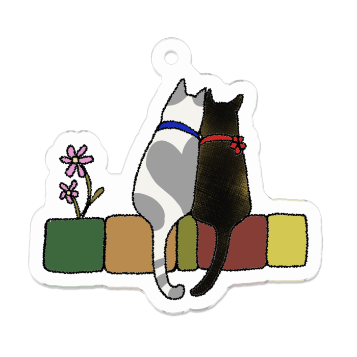アクリルキーホルダー - 50 x 50 (mm)