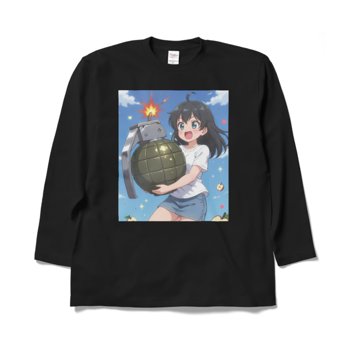 ロングスリーブTシャツ - XL - ブラック