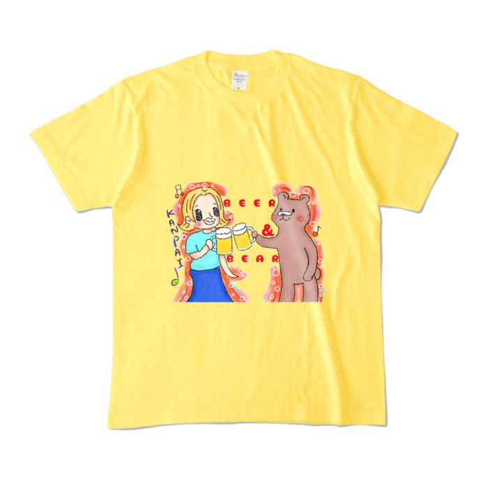 ts006 BEER BEAR Tシャツ