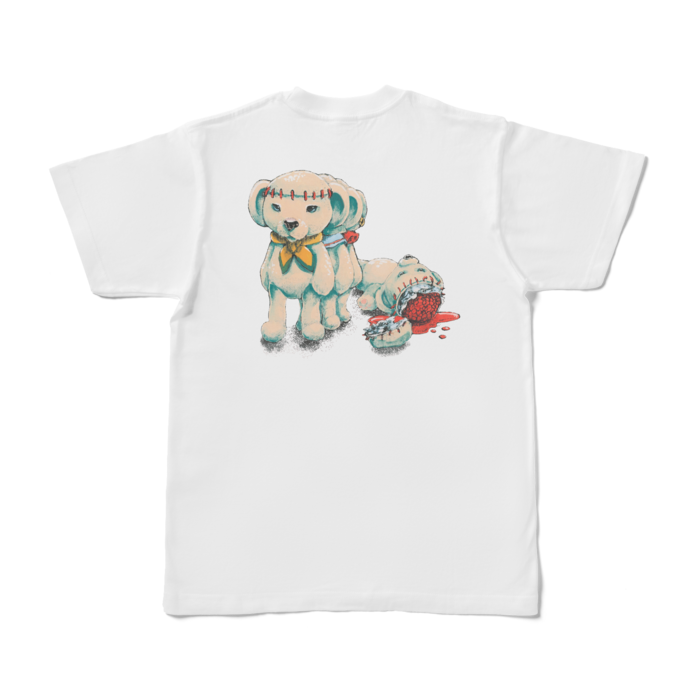 Tシャツ - S - 白　脳くま