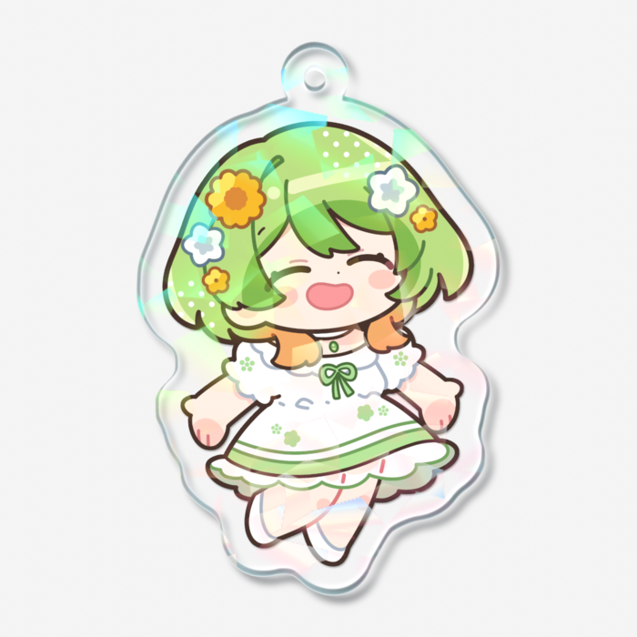 ホログラムアクリルキーホルダー - 50 × 50mm