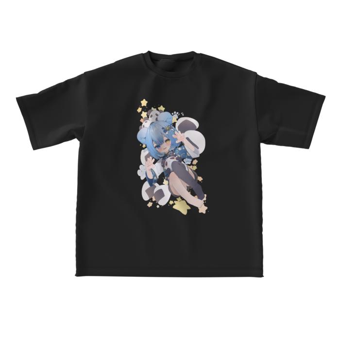 ビッグシルエットTシャツ 熊耳L