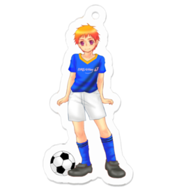 アクリルキーホルダー サッカーユニフォームの悠橙 はると Dreaming 夢眠ゆめた Booth