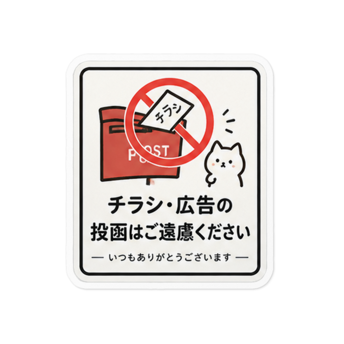 ステッカー - W100 × H100mm 以内