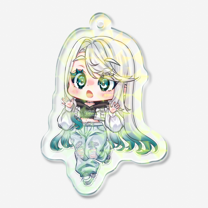 ホログラムアクリルキーホルダー（モザイク）- 50 × 50mm(1)