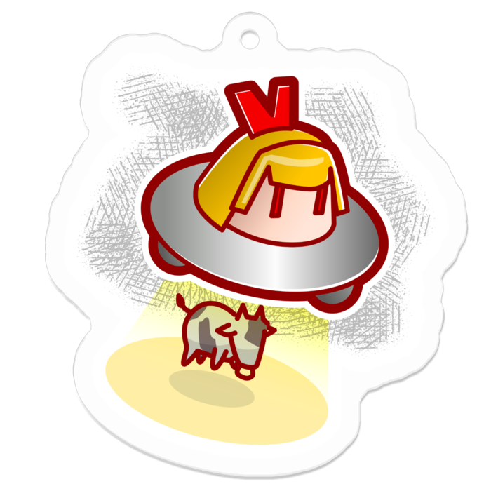 アクリルキーホルダー - 50 x 50 (mm)