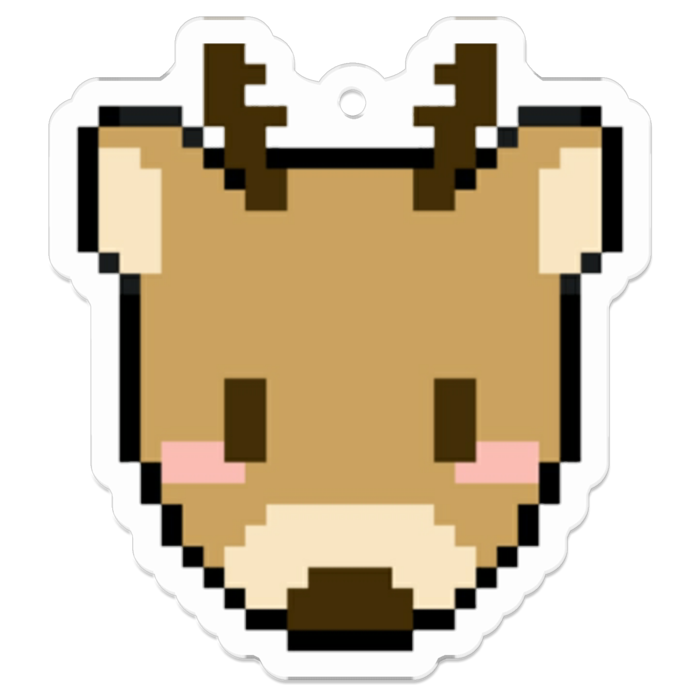 アクリルみやしかキーホルダー - 50 x 50 (mm)