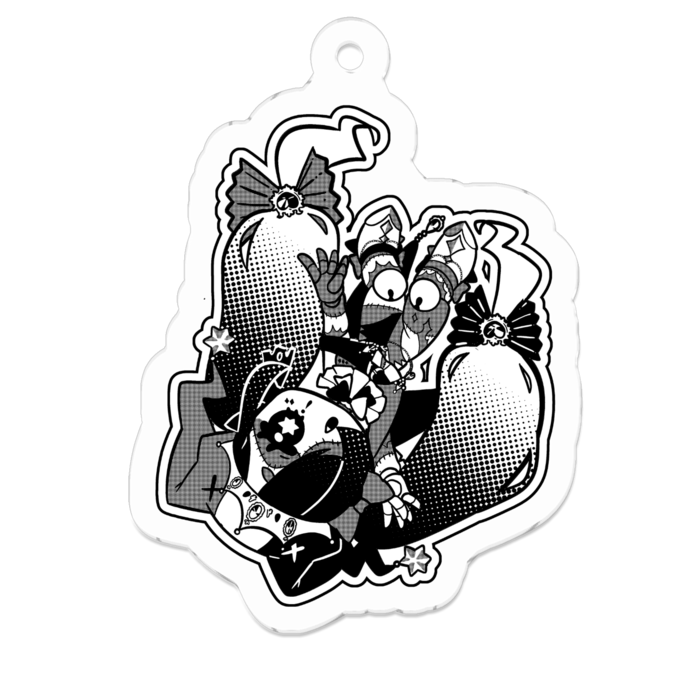 アクリルキーホルダー - 50 x 50 (mm)