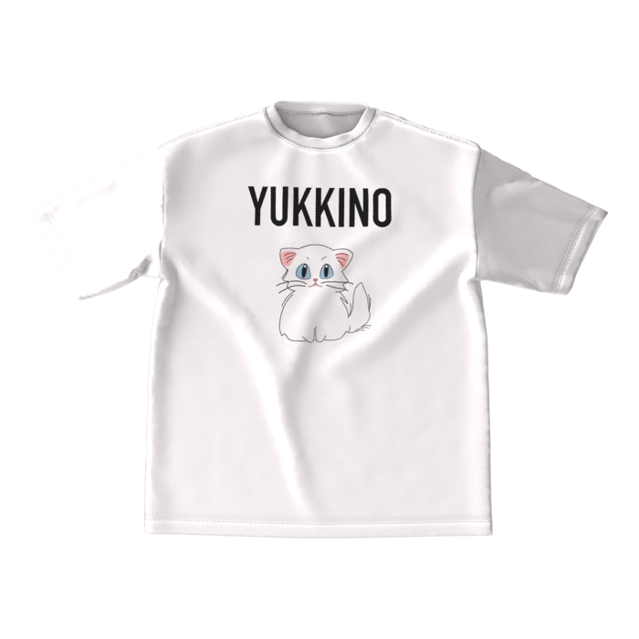 ビッグシルエットTシャツ - M - 両面 - 黒文字