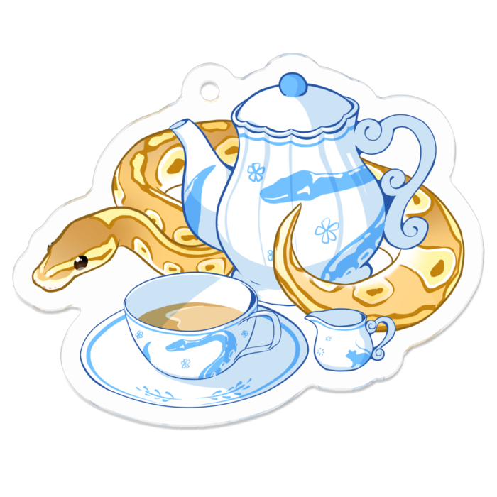 TeaTimeアクキー/ボール(コーラルグローバター)×ボール 5cm
