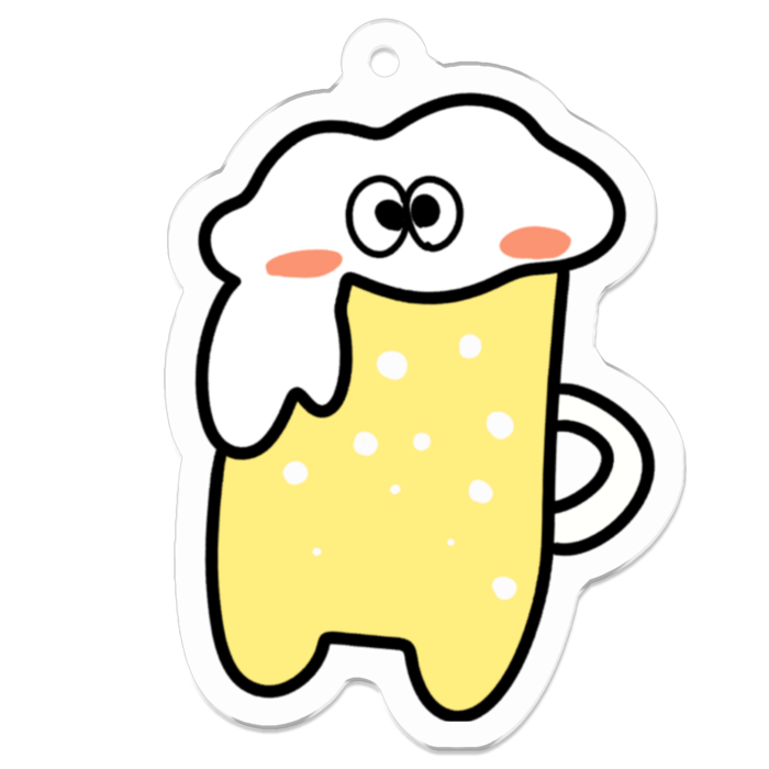 アクリルキーホルダー - 50 x 50 (mm)