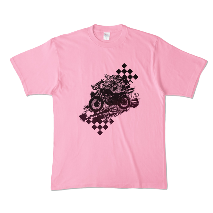 カラーTシャツ - XL - ピーチ (淡色)