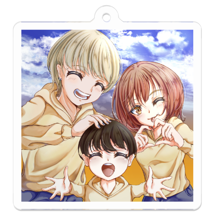 アクリルキーホルダー - 50 x 50 (mm)