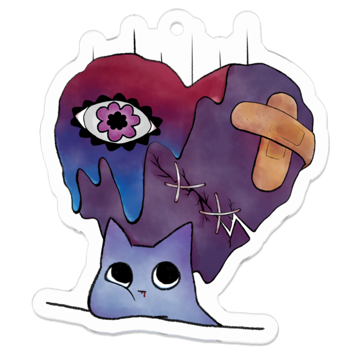 アクリルキーホルダー - 50 x 50 (mm)