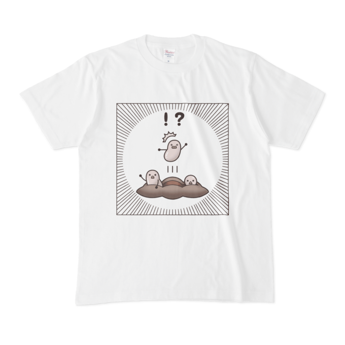 Tシャツ白 白黒ver M