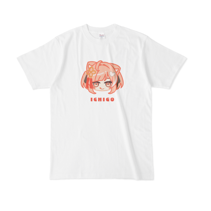 Tシャツ - L - 白【イチゴ①】
