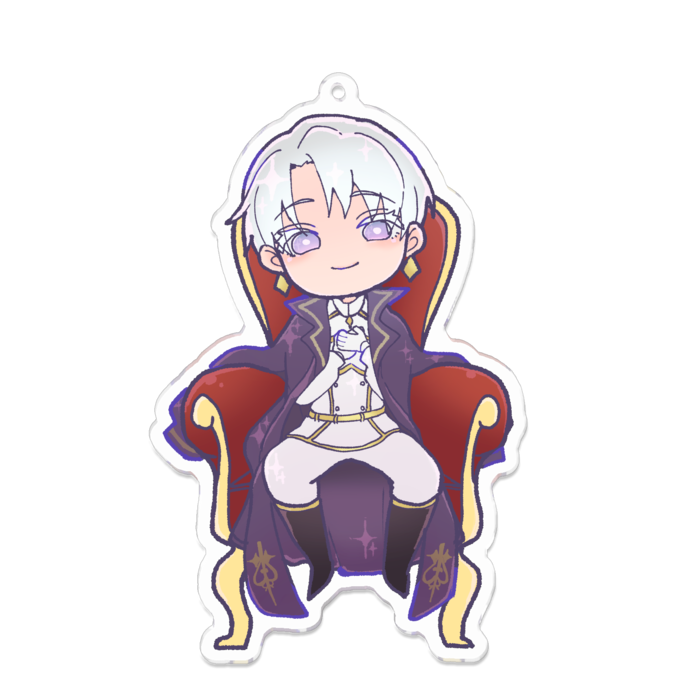 アクリルキーホルダー（コーティング） - 100 x 100 (mm)