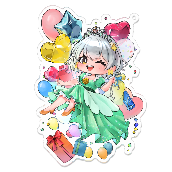 アクリルキーホルダー - 100 x 100 (mm)