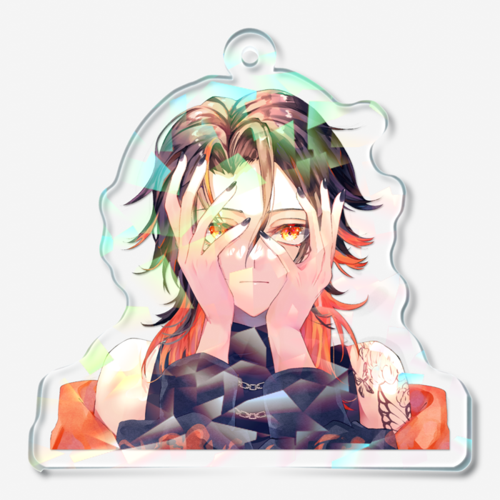 ホログラムアクリルキーホルダー - 50 × 50mm