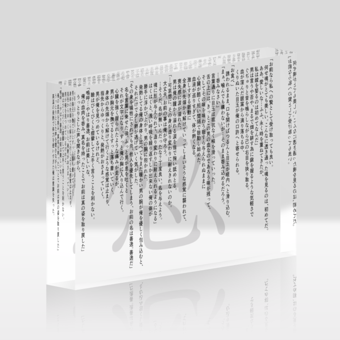 アクリルブロック - 148x100mm