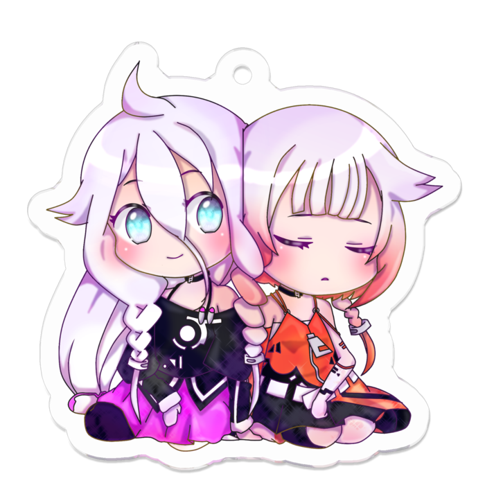 アクリルキーホルダー（コーティング） - 50 x 50 (mm)