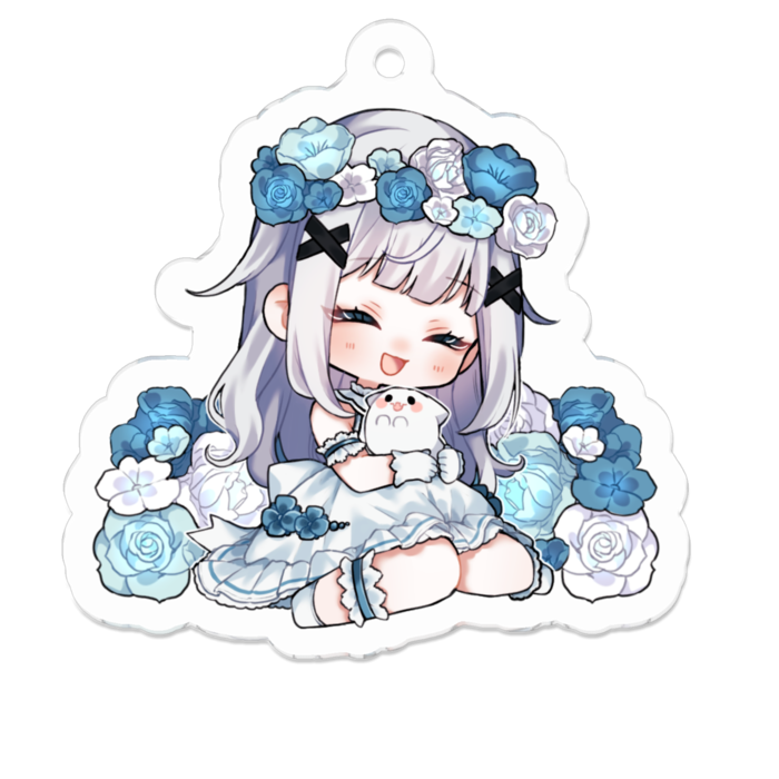 アクリルキーホルダー（コーティング） - 50 x 50 (mm)