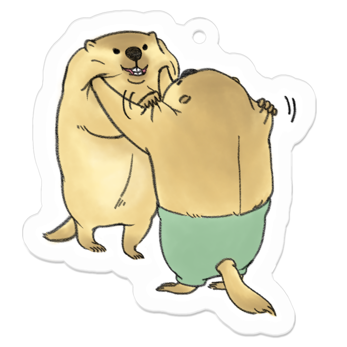 アクリルキーホルダー（コーティング） - 50 x 50 (mm)