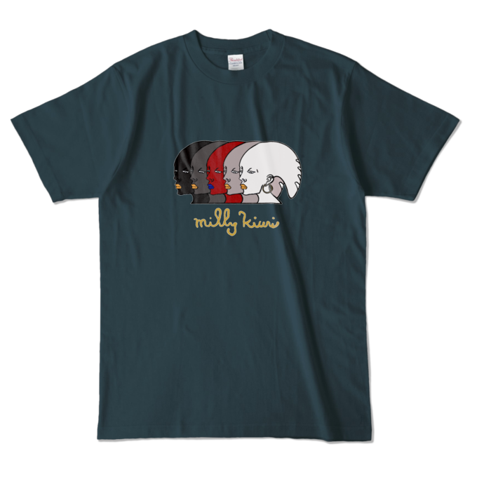 カラーTシャツ - L - デニム (濃色)