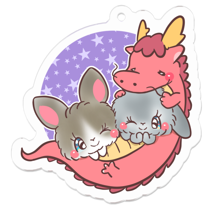 アクリルキーホルダー - 50 x 50 (mm)